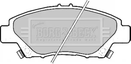 Комплект тормозных колодок (BORG & BECK: BBP2207)