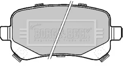 Комплект тормозных колодок (BORG & BECK: BBP2209)