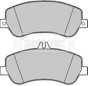 Комплект тормозных колодок (BORG & BECK: BBP2210)