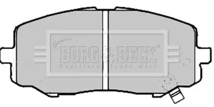 Комплект тормозных колодок (BORG & BECK: BBP2213)