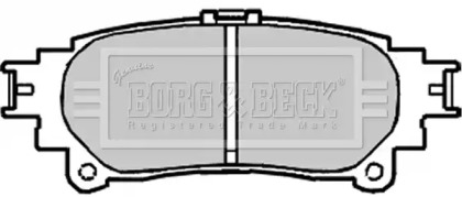 Комплект тормозных колодок (BORG & BECK: BBP2222)