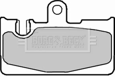 Комплект тормозных колодок (BORG & BECK: BBP2229)