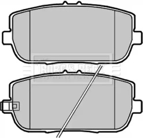 Комплект тормозных колодок (BORG & BECK: BBP2252)