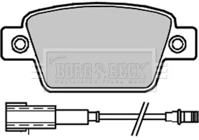 Комплект тормозных колодок (BORG & BECK: BBP2325)