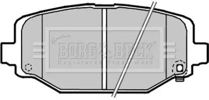 Комплект тормозных колодок (BORG & BECK: BBP2341)