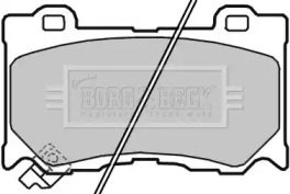 Комплект тормозных колодок (BORG & BECK: BBP2363)