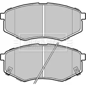 Комплект тормозных колодок (BORG & BECK: BBP2368)