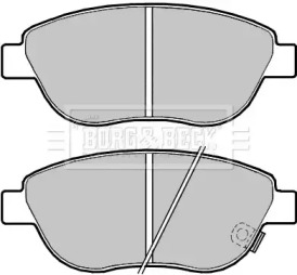 Комплект тормозных колодок (BORG & BECK: BBP2404)