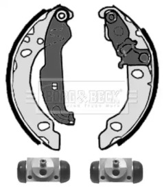 Комлект тормозных накладок (BORG & BECK: BBS1038K)