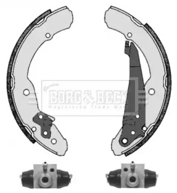 Комлект тормозных накладок (BORG & BECK: BBS1067K)