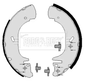 Комлект тормозных накладок (BORG & BECK: BBS6005)