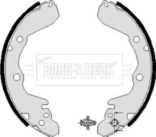 Комлект тормозных накладок (BORG & BECK: BBS6038)