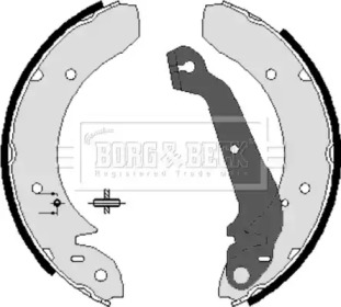 Комлект тормозных накладок (BORG & BECK: BBS6045)