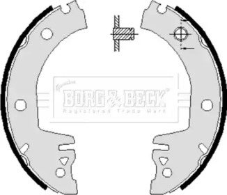 Комлект тормозных накладок (BORG & BECK: BBS6061)