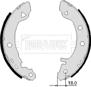 Комлект тормозных накладок (BORG & BECK: BBS6103)