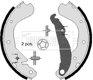 Комлект тормозных накладок (BORG & BECK: BBS6104)