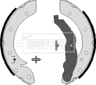 Комлект тормозных накладок (BORG & BECK: BBS6198)