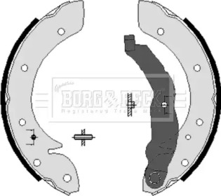 Комлект тормозных накладок (BORG & BECK: BBS6207)