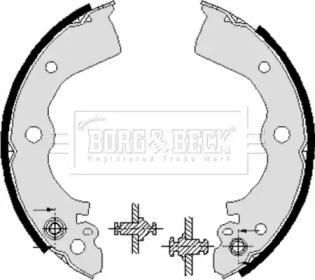 Комлект тормозных накладок (BORG & BECK: BBS6226)