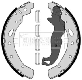 Комлект тормозных накладок (BORG & BECK: BBS6407)