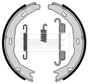 Комлект тормозных накладок (BORG & BECK: BBS6408)