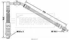 Шлангопровод (BORG & BECK: BBH6537)