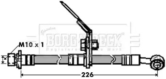 Шлангопровод (BORG & BECK: BBH7436)