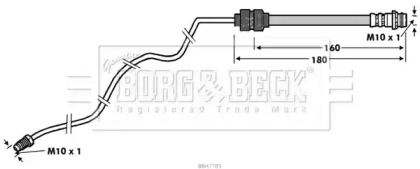 Шлангопровод (BORG & BECK: BBH7785)