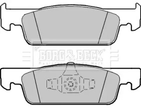 Комплект тормозных колодок (BORG & BECK: BBP2407)