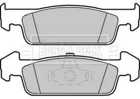 Комплект тормозных колодок (BORG & BECK: BBP2408)