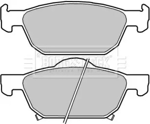 Комплект тормозных колодок (BORG & BECK: BBP2413)