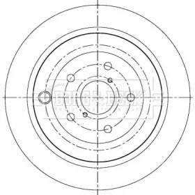 Тормозной диск (BORG & BECK: BBD5361)