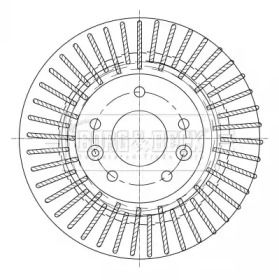 Тормозной диск (BORG & BECK: BBD5363)