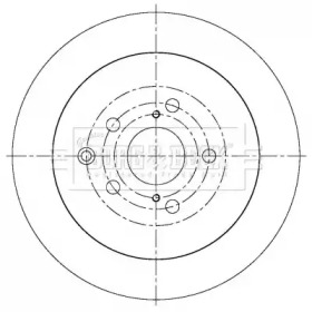 Тормозной диск (BORG & BECK: BBD5370)