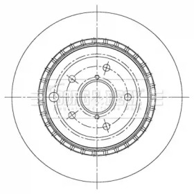 Тормозной диск (BORG & BECK: BBD5378)