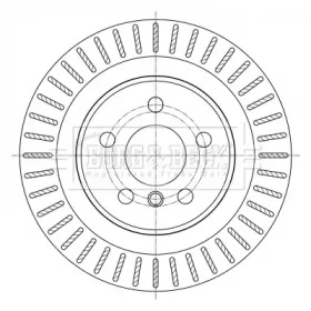 Тормозной диск (BORG & BECK: BBD5383)
