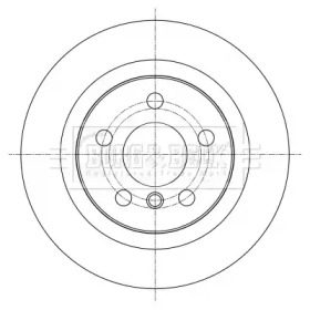Тормозной диск (BORG & BECK: BBD5390)