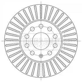 Тормозной диск (BORG & BECK: BBD5393)