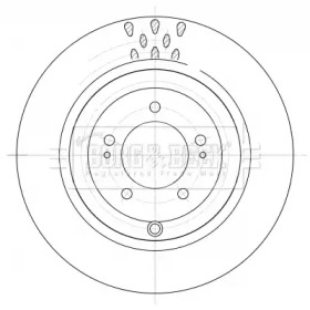 Тормозной диск (BORG & BECK: BBD5395)