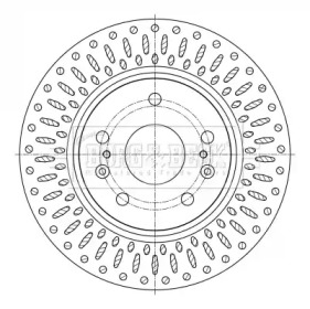 Тормозной диск (BORG & BECK: BBD5400)