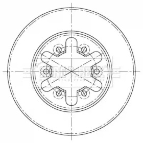 Тормозной диск (BORG & BECK: BBD5404)