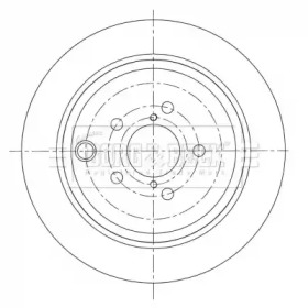Тормозной диск (BORG & BECK: BBD5412)
