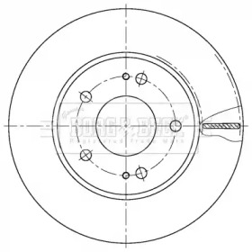 Тормозной диск (BORG & BECK: BBD5431)