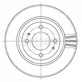 Тормозной диск (BORG & BECK: BBD5439)