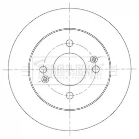 Тормозной диск (BORG & BECK: BBD5443)