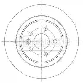Тормозной диск (BORG & BECK: BBD5457)