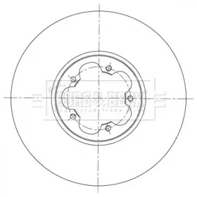Тормозной диск (BORG & BECK: BBD6071S)