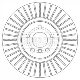 Тормозной диск (BORG & BECK: BBD6072S)