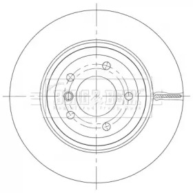 Тормозной диск (BORG & BECK: BBD6095S)
