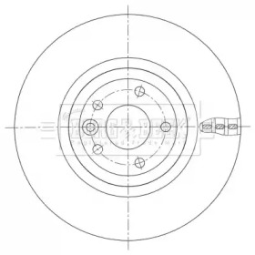 Тормозной диск (BORG & BECK: BBD6104S)